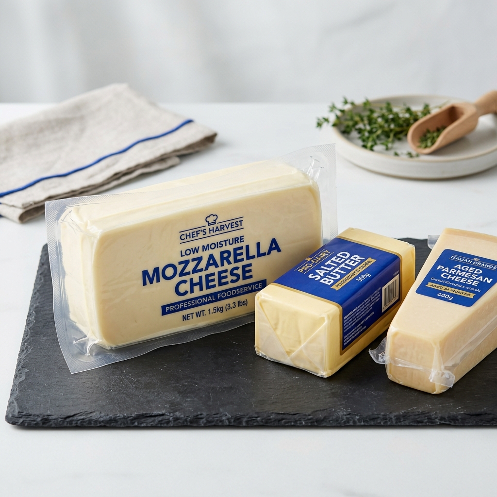 Productos lácteos LACENSA empacados para el sector Food Service